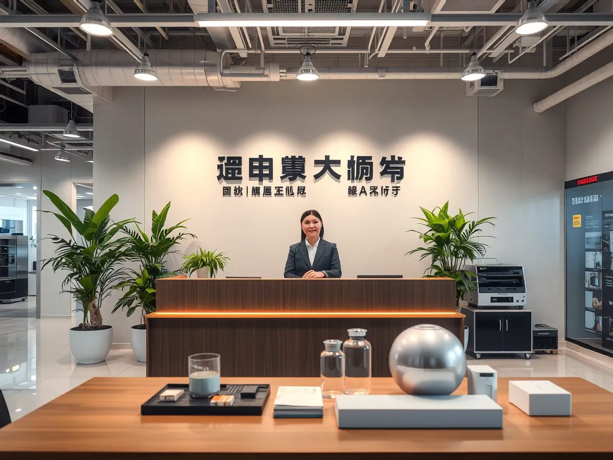百世佳联商务园区前台接待区